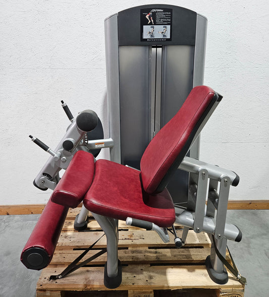 Life Fitness Beinstrecker sitzend, Leg Extension, Signature Serie, 145kg Gewichtsblock, Rahmenfarbe Silber, gebraucht - überholter Zustand