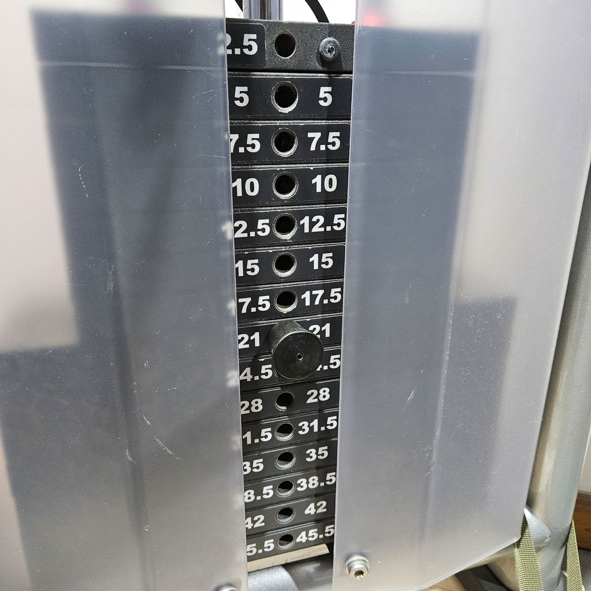 Life Fitness Chest Press, Bankdrückmaschine Dual Bilateral, Brustpresse mit drehbaren Griffen, Signature Series, Rahmenfarbe Silber, gebraucht - überholter Zustand