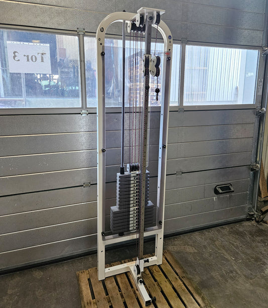 Proxomed Zugapparat Compass Speedy W - Seilzug höhenverstellbar, Reha Kabelzug, Zwei Auszüge, Wandmontage, Farbe Weiß, gebraucht - geprüfter Zustand