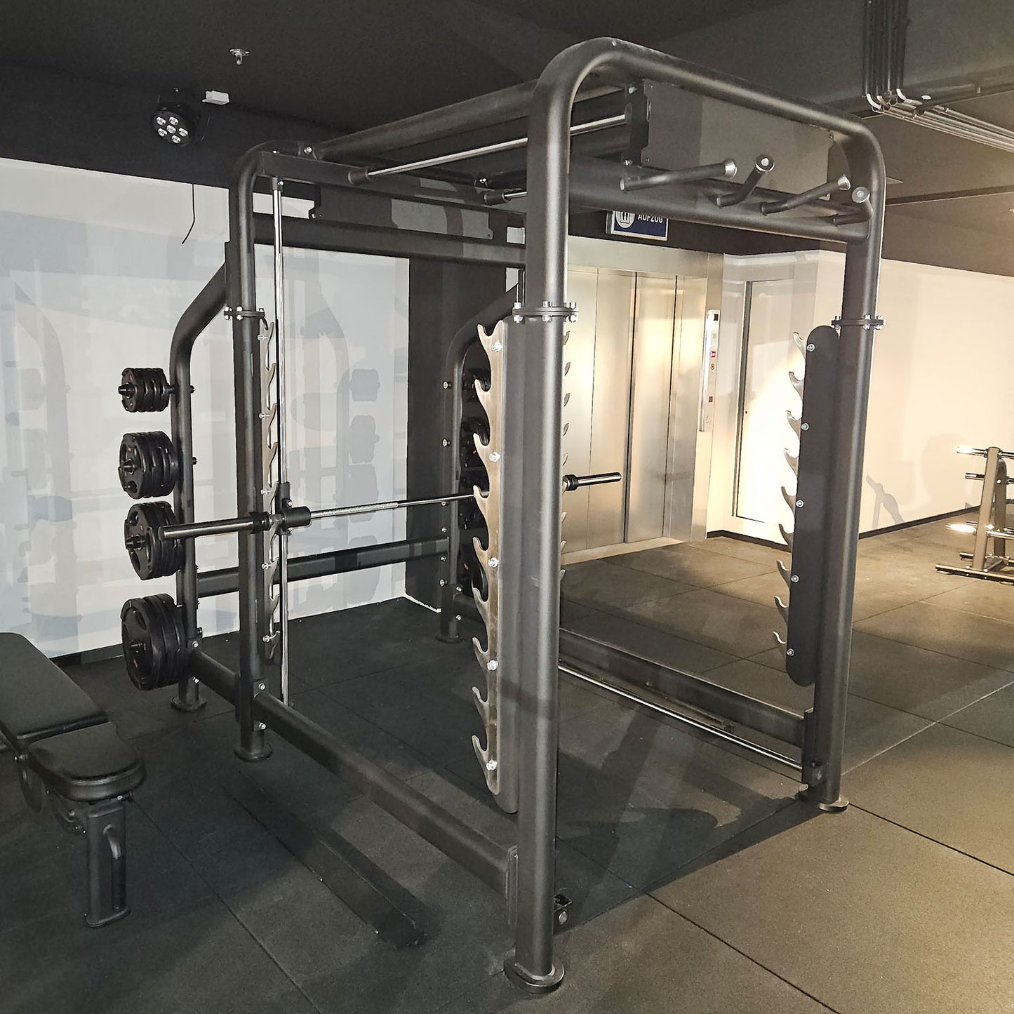 DankSport 3D Multi-Press, Max Rack, Adjustable Smith Machine and Power and Squat Rack Cage, NEW