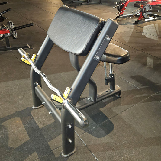DankSport Scottcurl Bank, Bizeps Curlbank, Höhenverstellbar - Biceps Curl Bench - Silber und Schwarz - NEU