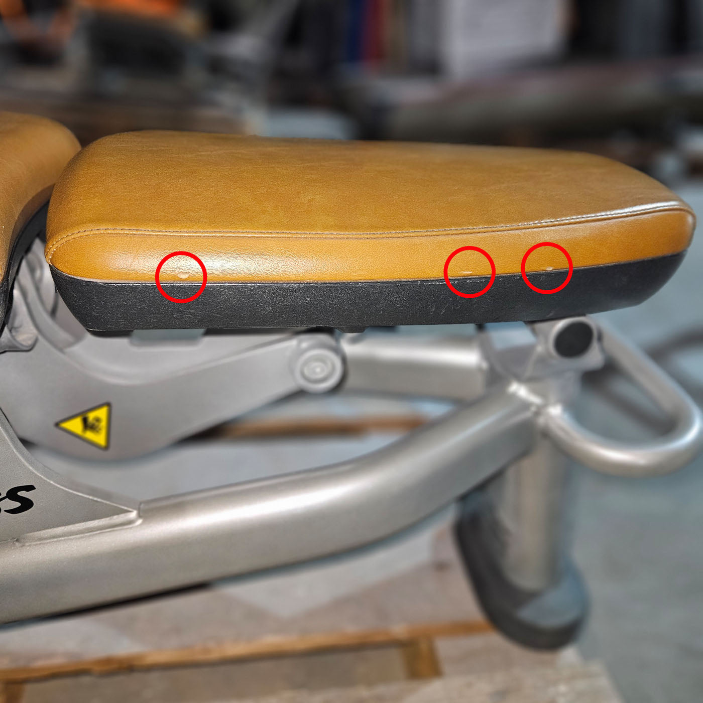 Life Fitness Multibank verstellbar, Multi-Adjustable Bench SMAB, Signature Serie, Rahmenfarbe Silber, Polsterfarbe Orange, gebrauchter - überholter Zustand