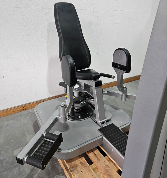 Cybex Eagle Abduktoren und Adduktoren Kombimaschine 2 in 1 - Hip Abduction and Hip Adduction, Rahmenfarbe Silber, Polsterfarbe Schwarz, gebraucht - überholter Zustand