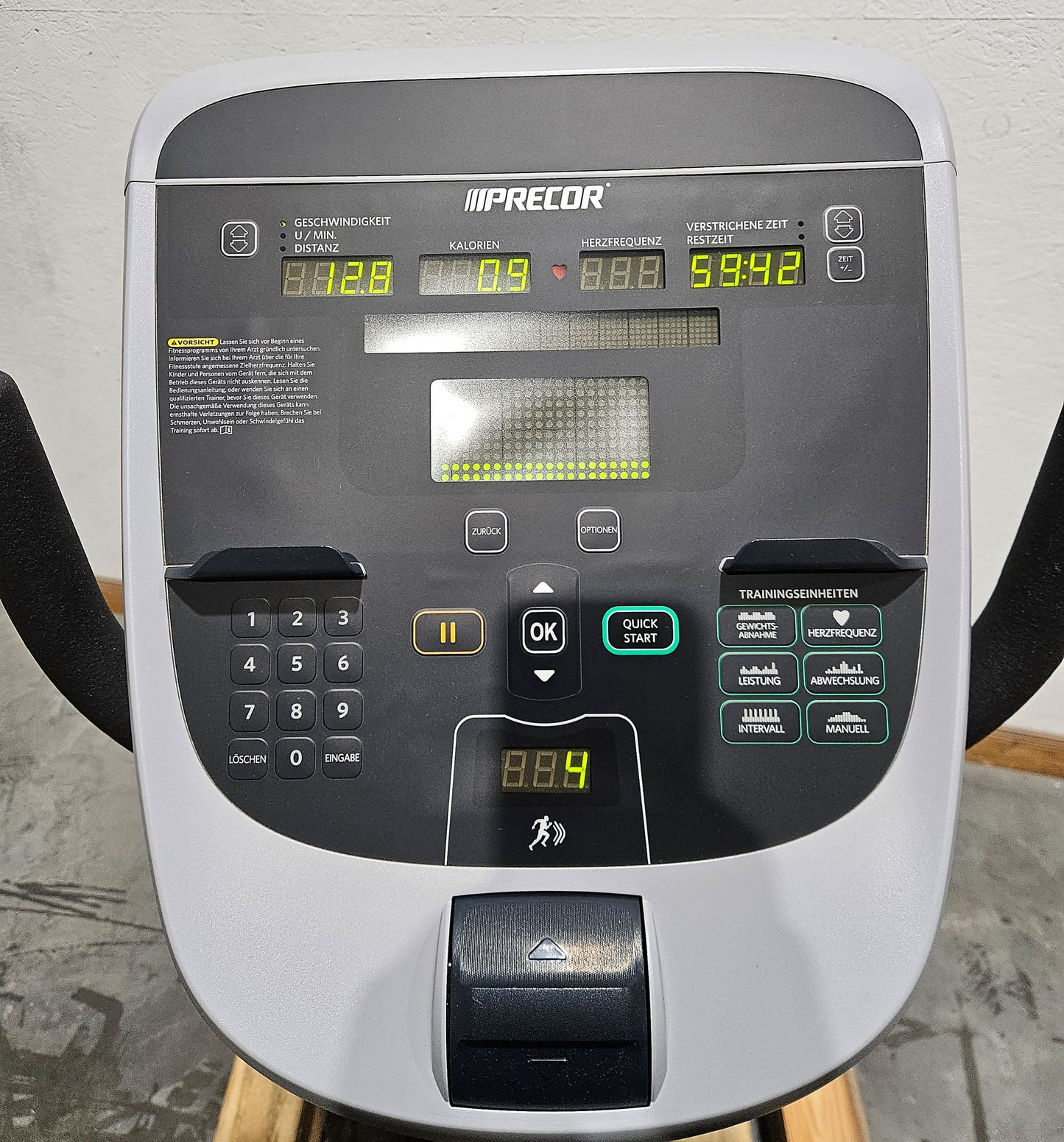 Precor Recumbent RBK 835, Liegeergometer, LED Konsole, gebraucht - überholter Zustand