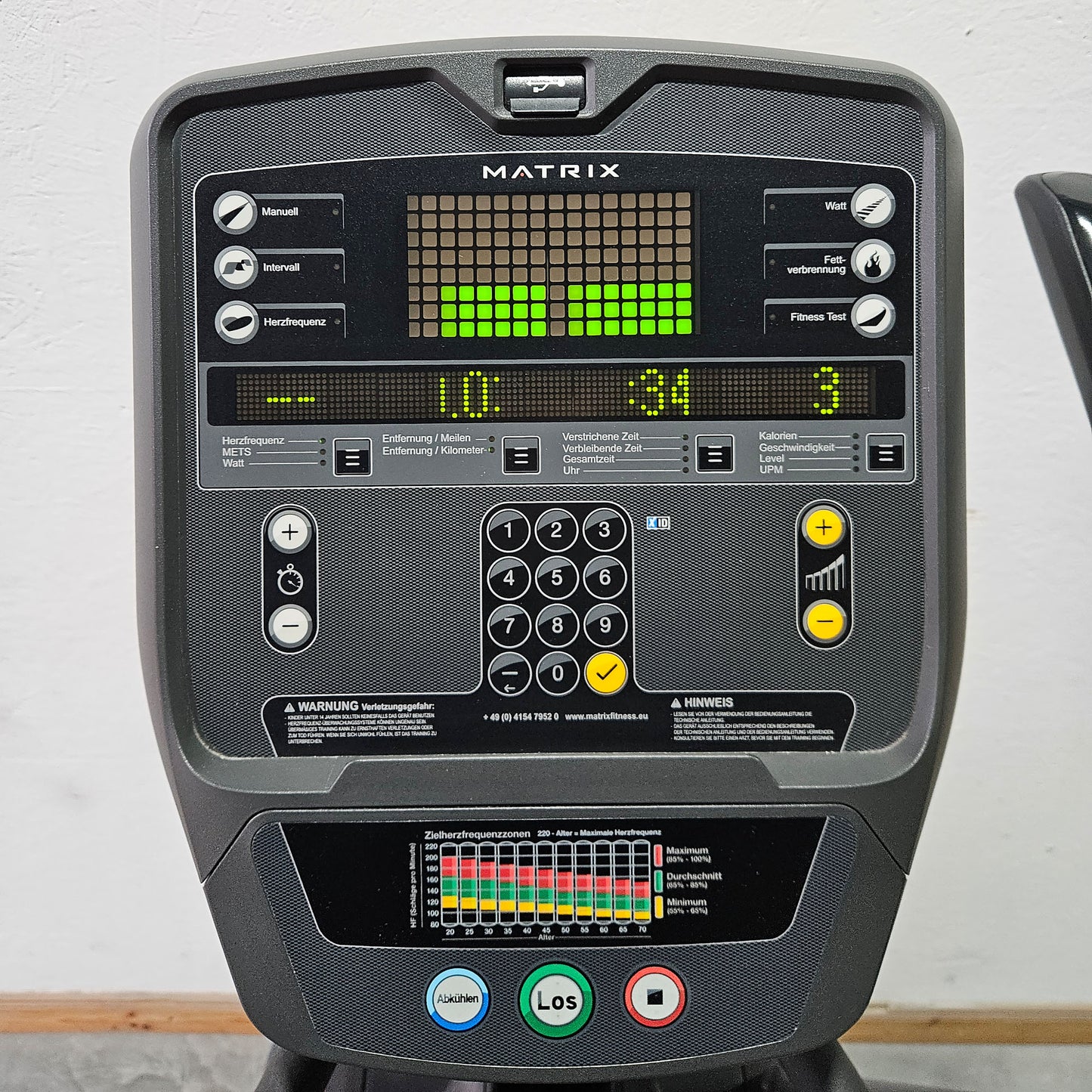 Matrix A3X bzw E3X Crosstrainer, Ascent Trainer, Suspension Elliptical Trainer, LED Display, Farbe Silber, gebraucht - überholter Zustand