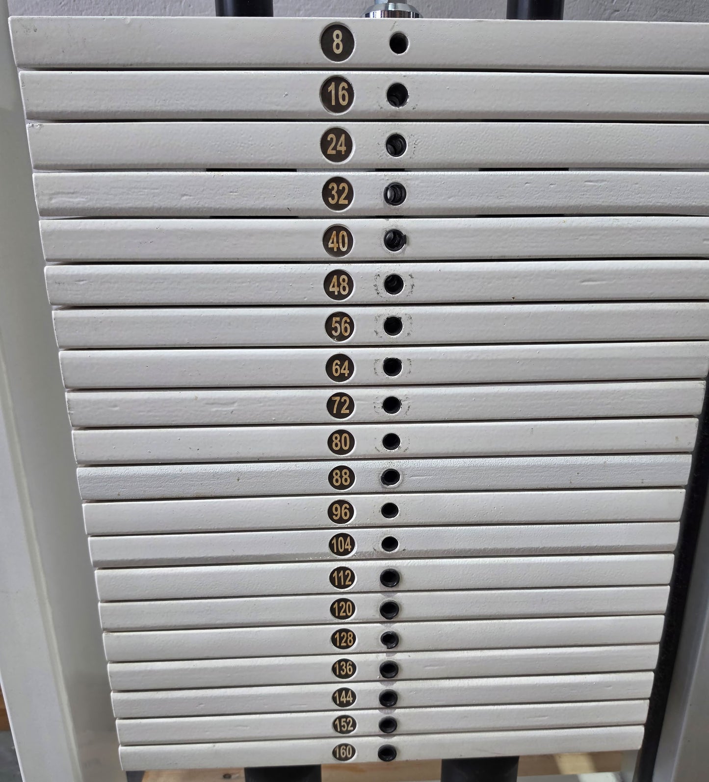 Kaphingst Rückenstrecker RA14, Hyperextension Kraftgerät, sehr variabel einstellbar, Lower Back Machine, Farbe Weiß, gebraucht - geprüfter Zustand mit Gebrauchsspuren