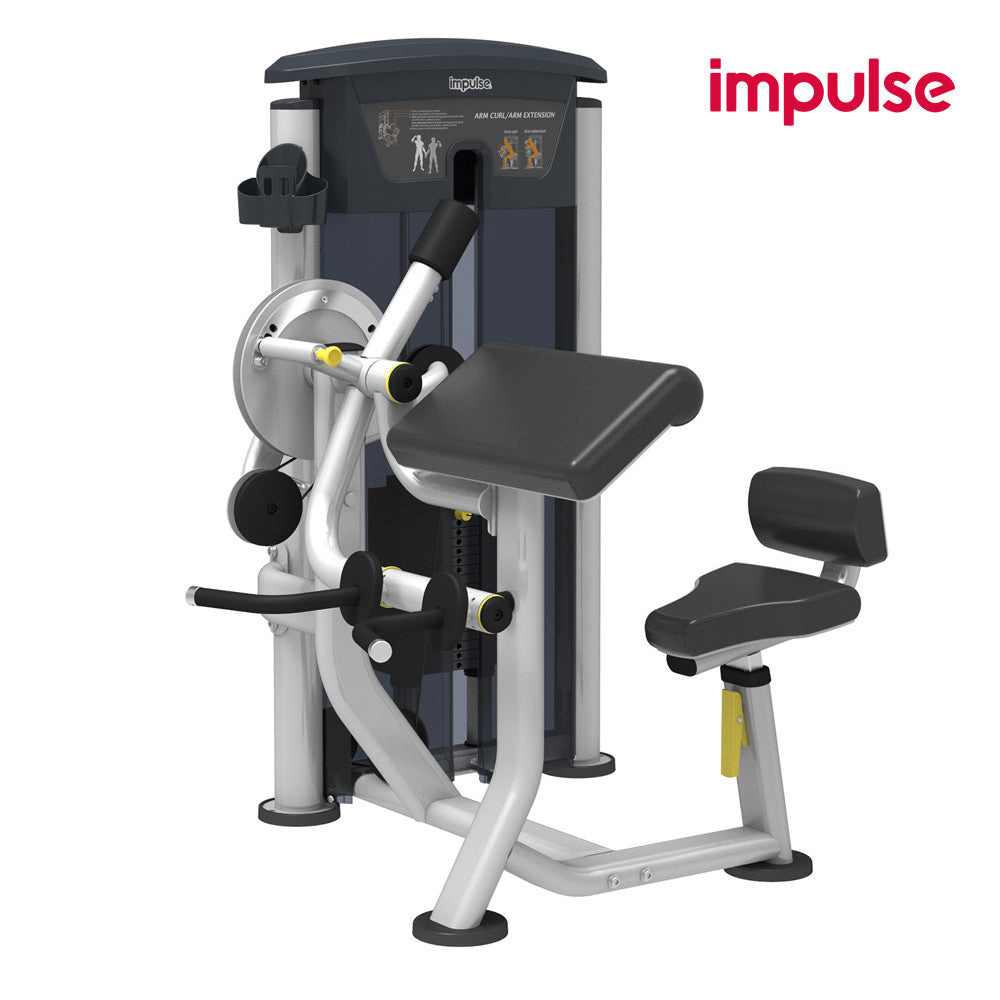 Impulse Fitness Bizeps,Trizeps, 2 in 1 Kombimaschine, IT9533, Biceps Curl/Tricep Extension, 90kg Gewichtsblock