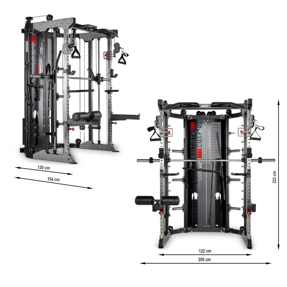 ATX Multigym GMX-2000 mit 2 x 90 KG Steckgewichten und Beinpresse