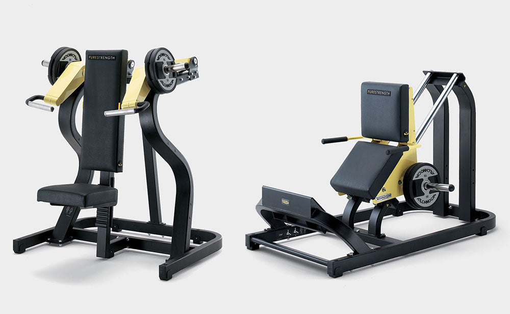 TechnoGym Pure Strength Set, 6 Plate loaded Kraftgeräte, Baujahr 2014, sehr junge gebrauchte Fitnessgeräte - weitere Geräte auf Anfrage