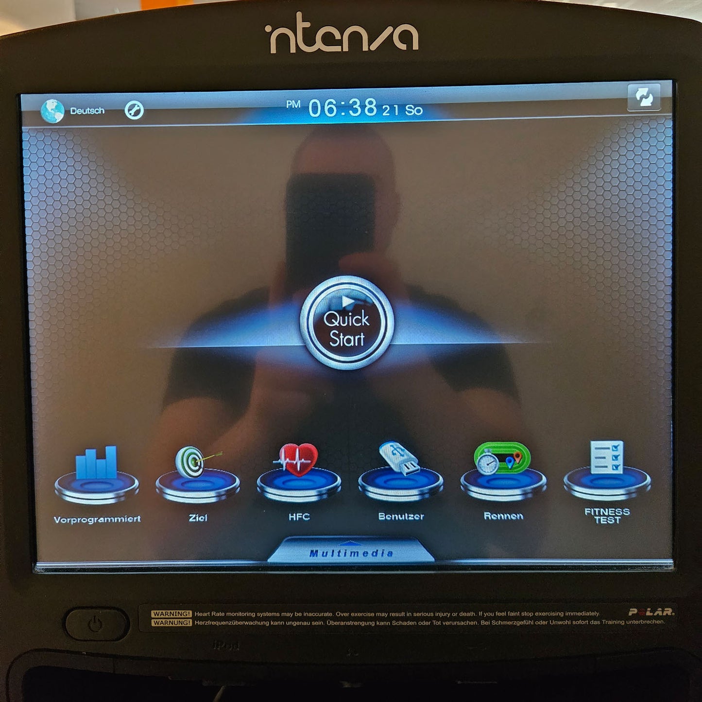 Intenza Recumbent 550 RBe, LiegeErgometer, Touch Display, gebraucht - überholter Zustand