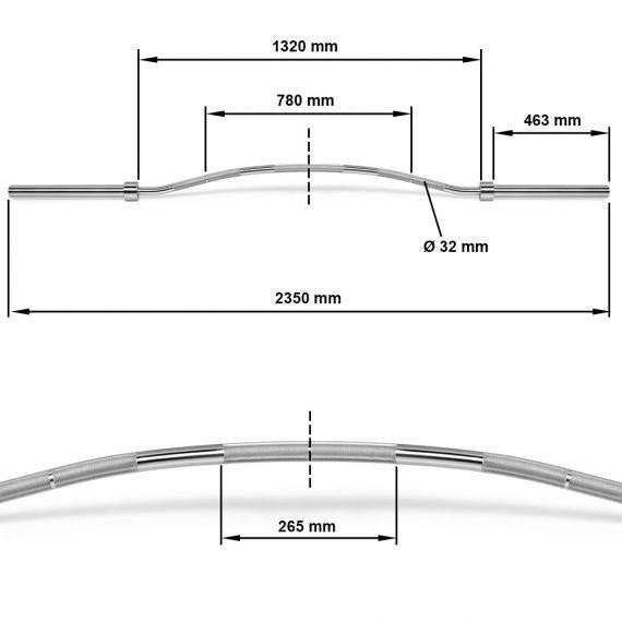 Buffalo Bar / Bow Bar - gebogene Hantelstange