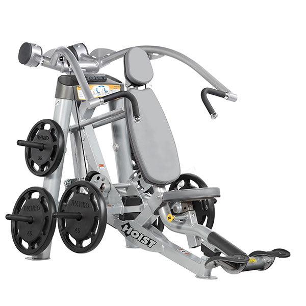 Hoist Roc-IT Incline Chestpress, RPL-5303 Bench Press Machine Incline, Incline Chest Press, Roc IT Plate Loaded Series, Frame Color Silver, Used - Refurbished Condition