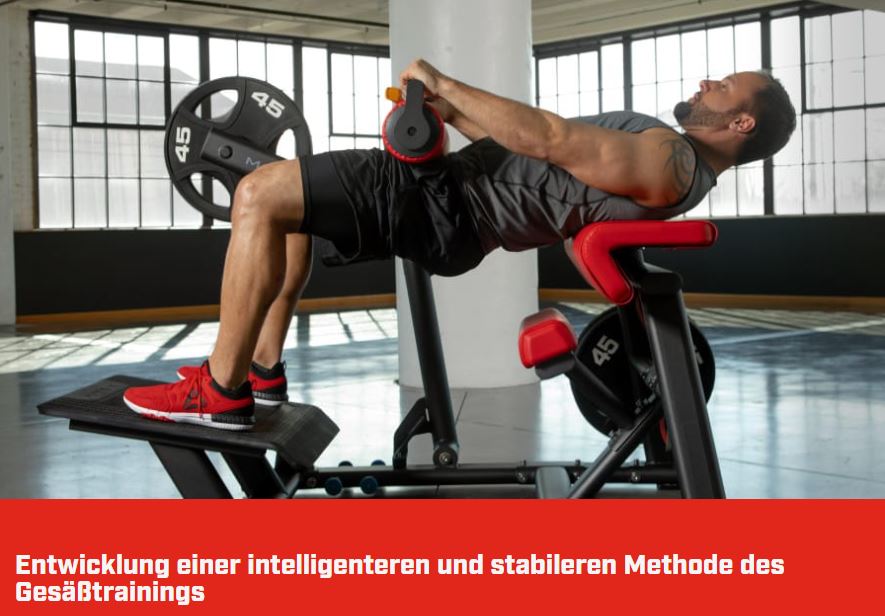 Matrix Magnum Glute Trainer MG-PL78, Hip Thrust Maschine, Gluteusmaschine, Pomaschine für Gesäßtraining, Rahmenfarbe Schwarz, gebraucht - überholter Zustand