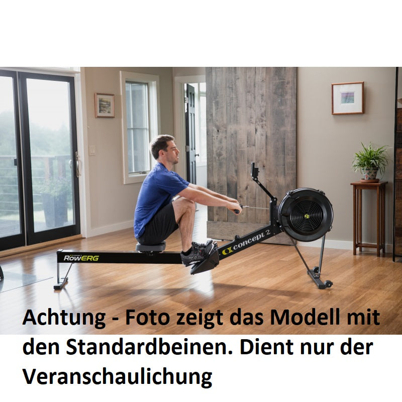 Concept2 Rudergerät RowErg mit hohen Beinen und PM5 Monitor - Farbe Schwarz - NEU