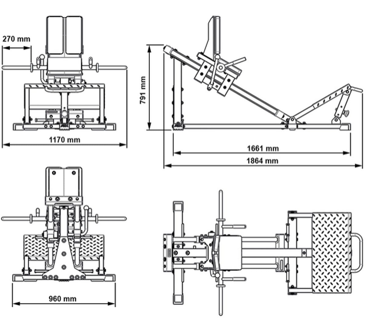 ATX - Compact Leg Press Combo / Hackenschmidt Kniebeugenmaschine 3.0