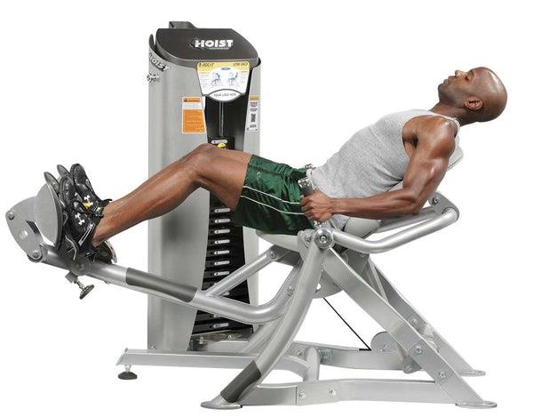 Hoist Roc-IT Low Back RS1204, Lower Back, Rückenstreckermaschine, Unterer Rücken, Roc IT Selectorized Serie mit Steckgewichten, Vorgänger vom RS-2204, Rahmenfarbe Silber, gebraucht - überholter Zustand