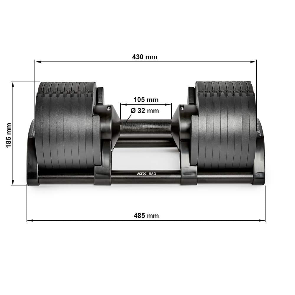 Danksport Kompakthanteln mit System von 2,3 - 36 kg - Heavy Weight