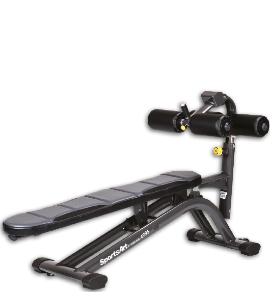 Sportsart Crunch Bench, verstellbare Bauchbank A995