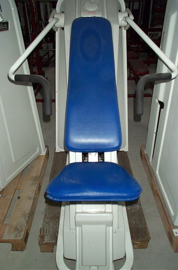Nautilus Incline Bench Press, Chest Press, White, Used