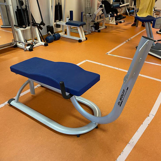 Dr. Wolff Abdominal-Trainer 336, Bauchbank, Rahmenfarbe Silber - gebrauchter - überholter Zustand