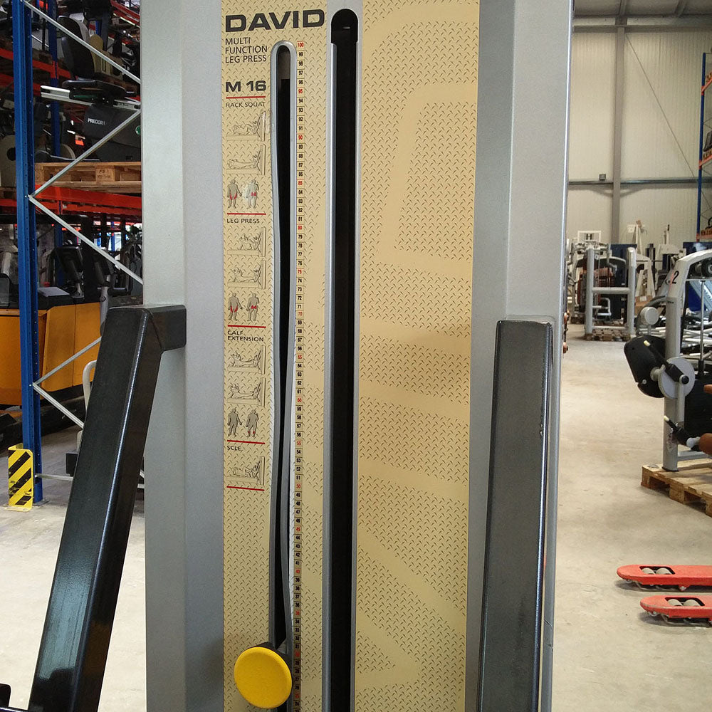 David strength training equipment, 11 fitness machines, white, used