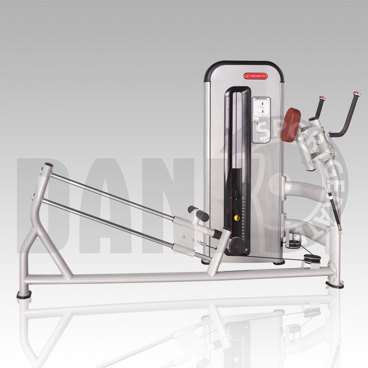 Danksport S-Line strength training equipment, equipment park with approximately 22 fitness machines and accessories, color silver, upholstery brown - New equipment / exhibition equipment