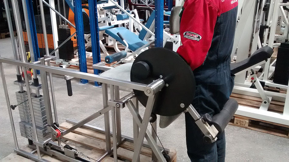Germania Gluteus radial / buttock machine, standing, stainless steel