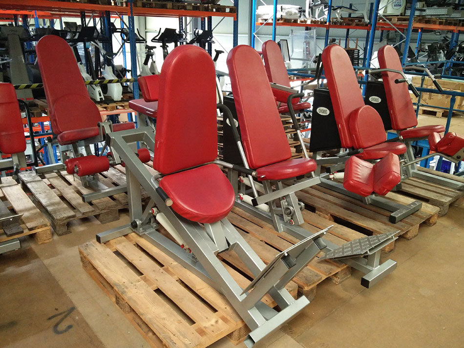 SDH circuit, 8 strength machines (Calory Coach) color silver, upholstery dark red, used - special price