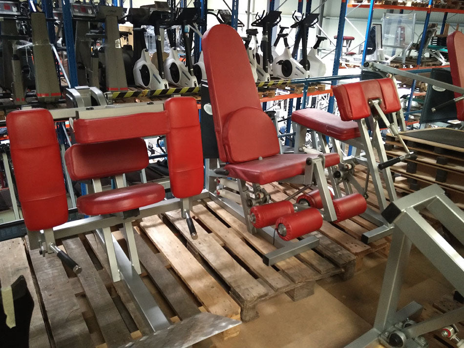 SDH circuit, 8 strength machines (Calory Coach) color silver, upholstery dark red, used - special price