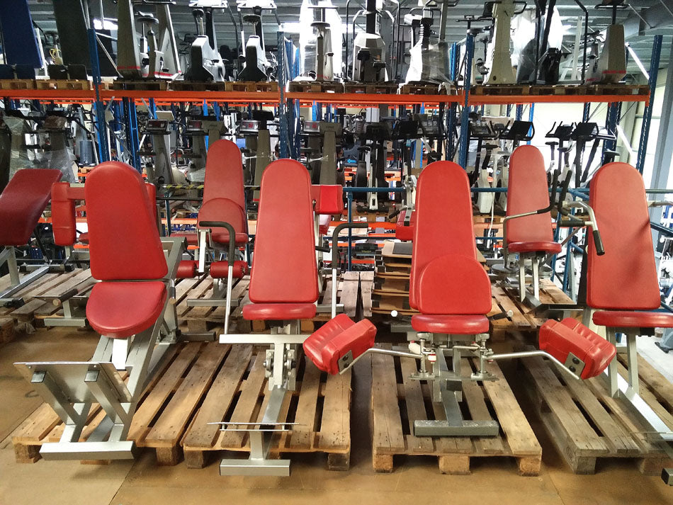 SDH circuit, 8 strength machines (Calory Coach) color silver, upholstery dark red, used - special price