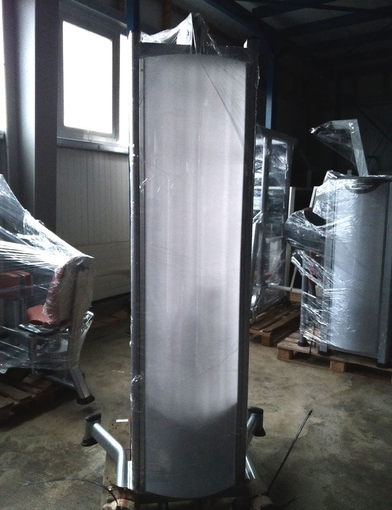 BH Fitness Latzug / Lat Pull Down, 110kg Gewichtsblock, Silber, Strength Line, gebraucht