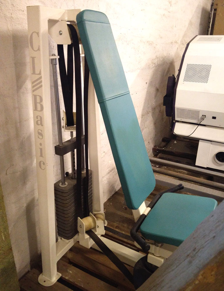 Adduktorenmaschine, Competition Line, 75kg Steckgewichte, Weiß, gebraucht