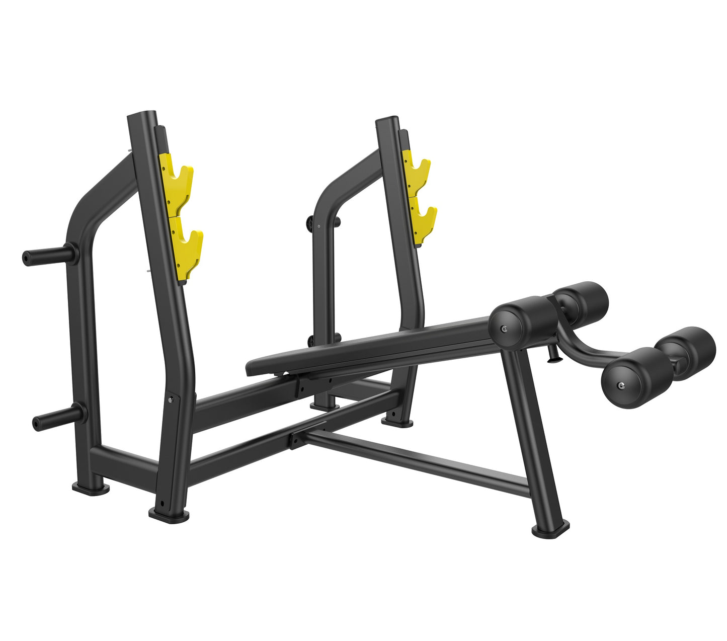 DankSport Negative Press Bench, Weight Bench with Shelves for Bench Press Negative, Silver and Black - NEW