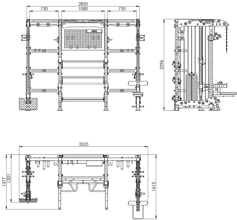 ATX Multi Cable Rack & Storage Station - THE WALL