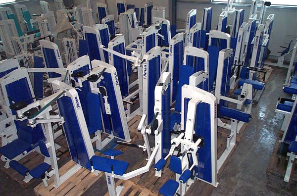 Jimsa Fitnessline- und Professionalline Kraftgerätepark, Fitnessstudio, Weiß, gebraucht