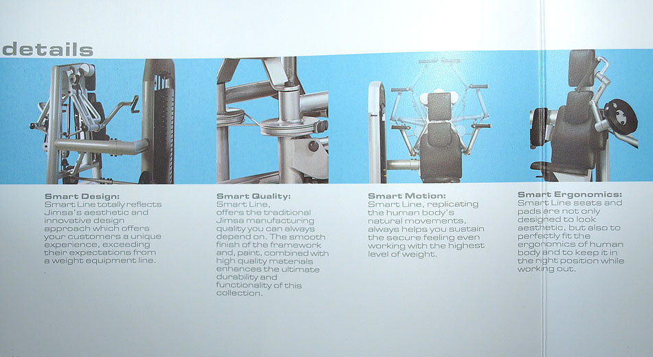 Jimsa Smartline-, Proline- und Benchline Gerätepark, 25 Kraftgeräte, Farbe Silber, Ausstellungsstücke
