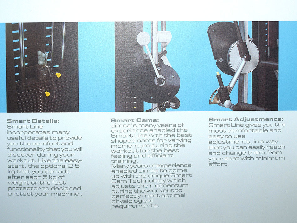 Jimsa Smartline-, Proline- und Benchline Gerätepark, 25 Kraftgeräte, Farbe Silber, Ausstellungsstücke