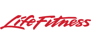 Life Fitness Logo in roter Schrift auf transparentem Hintergrund.