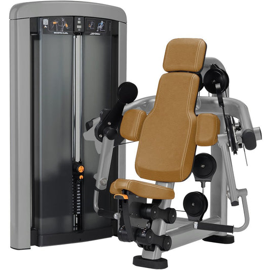 Life Fitness Biceps Curl, Insignia Series, Bizepsmaschine, Farbe Platinum Silber, Polster Wheat Braun, Neuwertig