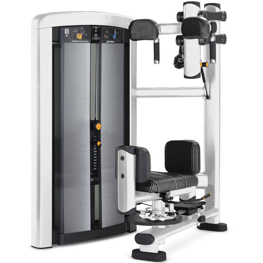 Life Fitness Torso Rotation, Insignia Series, Rotationsmaschine, seitliche Bauchmuskeln, Farbe Diamond White, Polster Carbon Fiber Black, Neuwertig