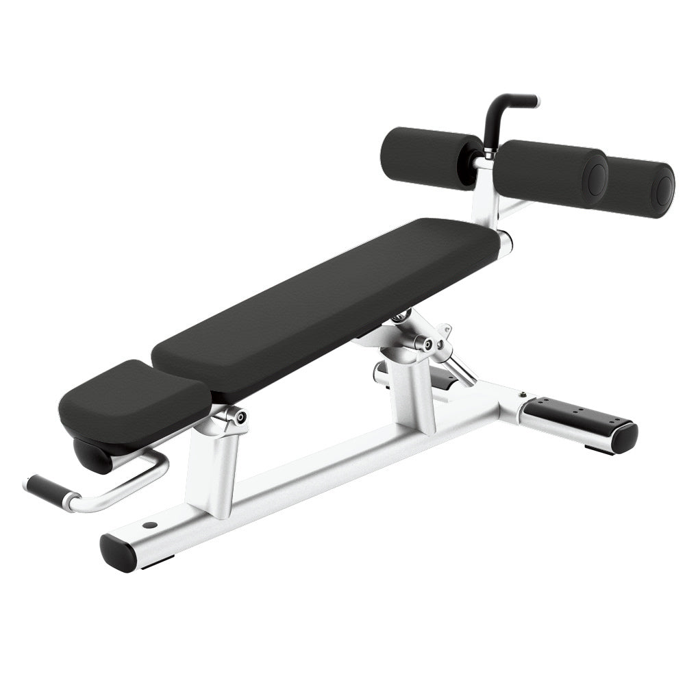 Life Fitness Adjustable Abdominal Bench, Adjustable Decline/Abdominal Crunch, Signature Series, Color White, NEW & OVP