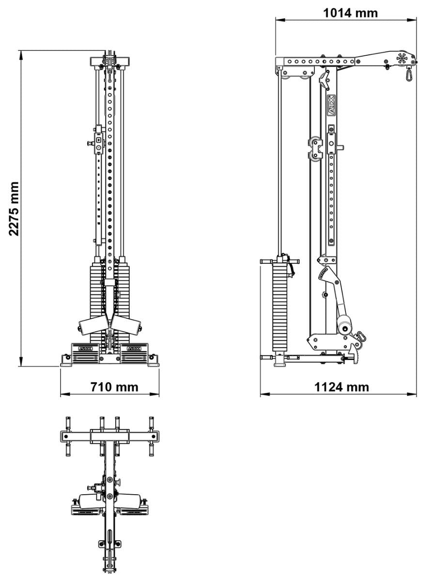 ATX Lat Pulldown - Option LTO-780 - Plate Load
