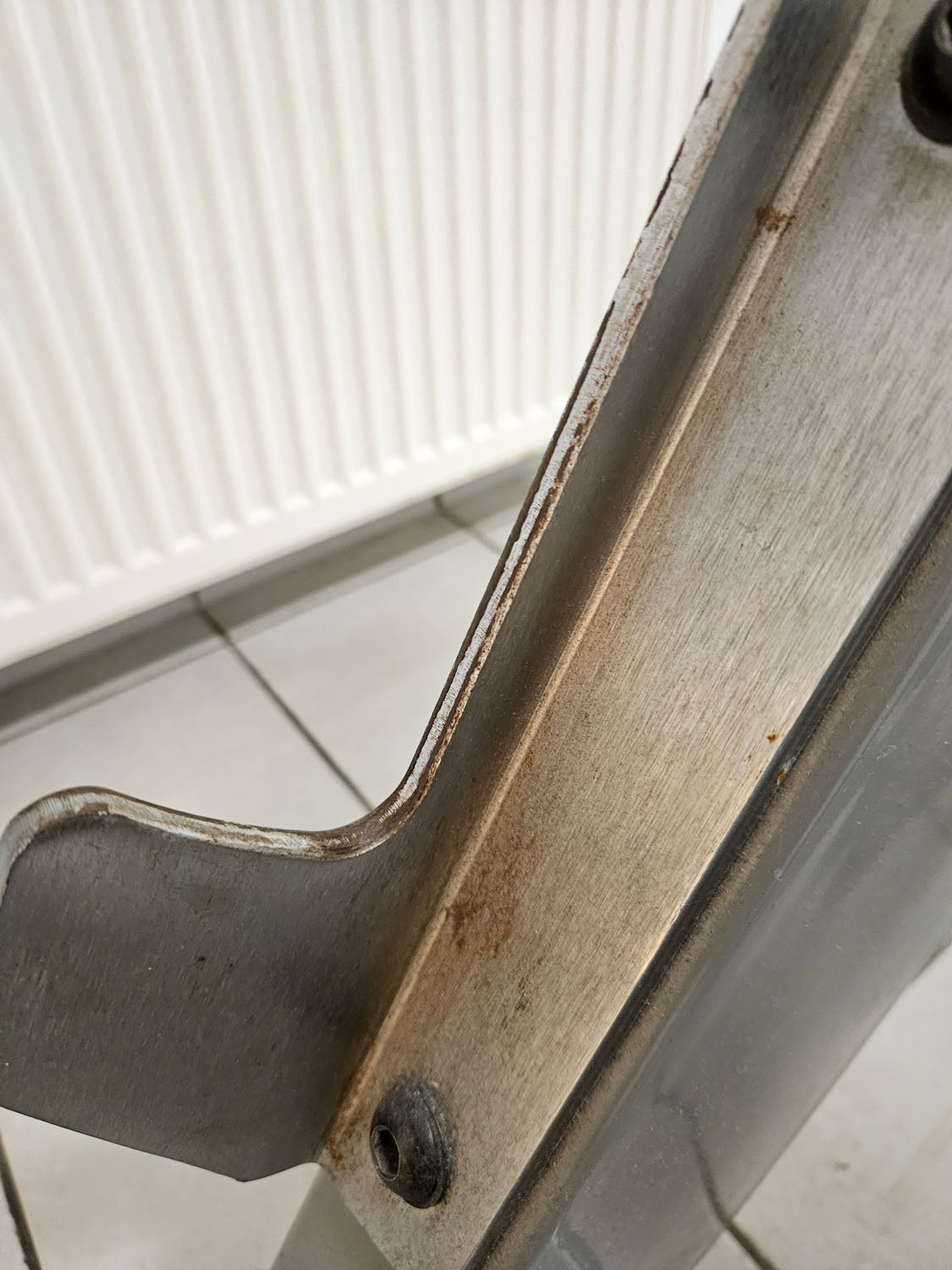 Nautilus Nitro Scottcurl Biceps Bench SZ, Scottbench, frame silver, used - tested condition with signs of wear