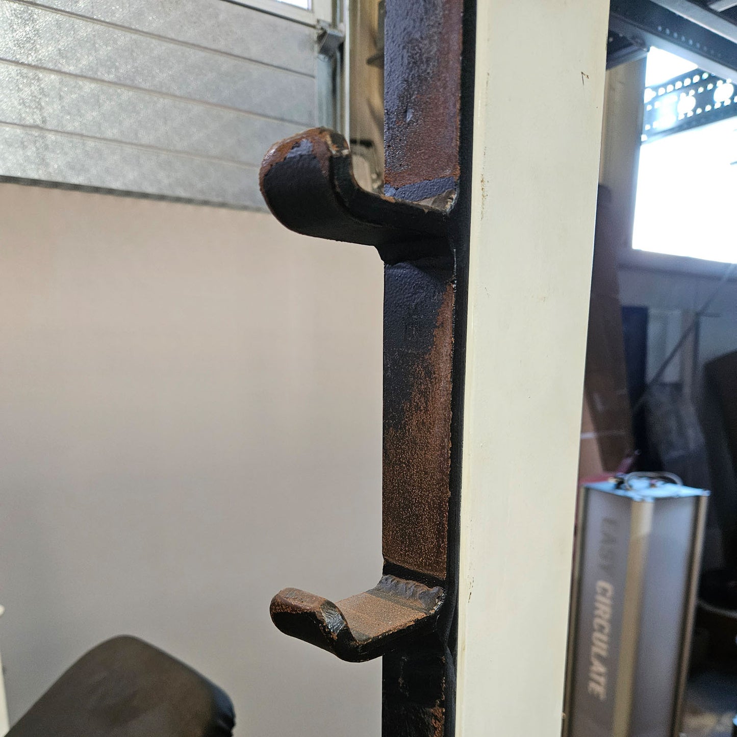 Olimp incline press bench, Olympic Incline Bench, weight bench incline press, frame color white, used with signs of wear