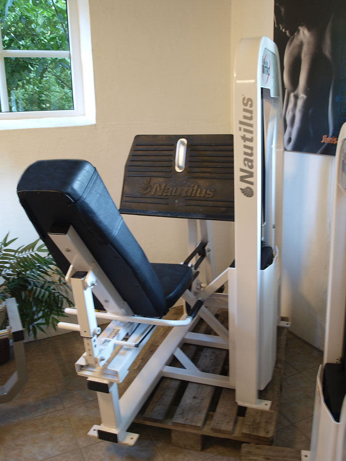 Nautilus Nitro Series, strength training equipment, 13 gym machines, white, used