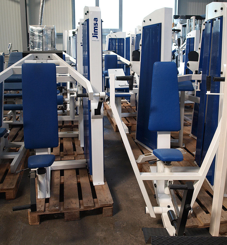 Jimsa Fitnessline- und Professionalline Kraftgerätepark, Fitnessstudio, Weiß, gebraucht