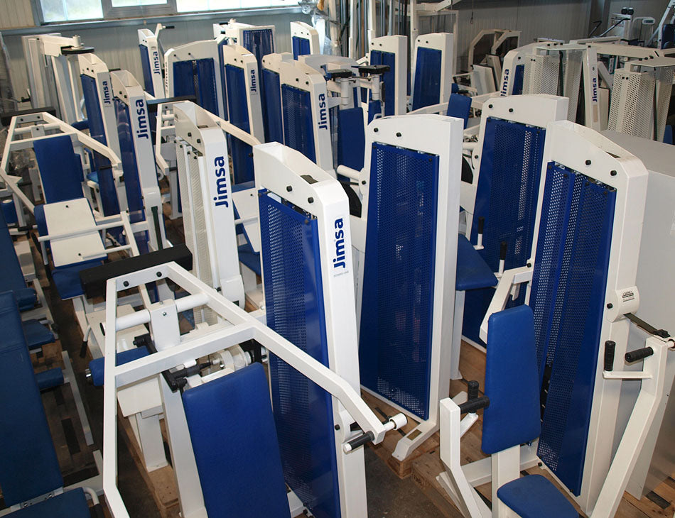 Jimsa Fitnessline- und Professionalline Kraftgerätepark, Fitnessstudio, Weiß, gebraucht