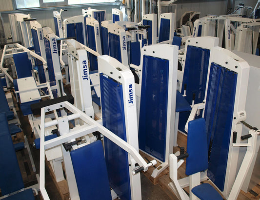 Jimsa Fitnessline- und Professionalline Kraftgerätepark, Fitnessstudio, Weiß, gebraucht
