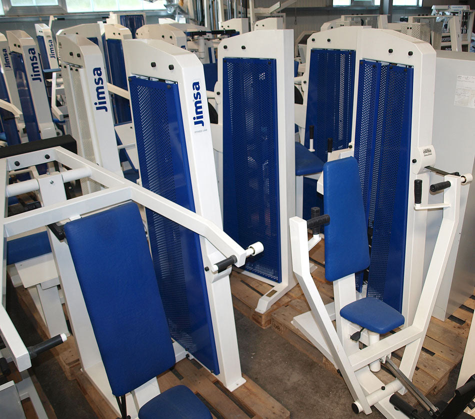 Jimsa Fitnessline- und Professionalline Kraftgerätepark, Fitnessstudio, Weiß, gebraucht