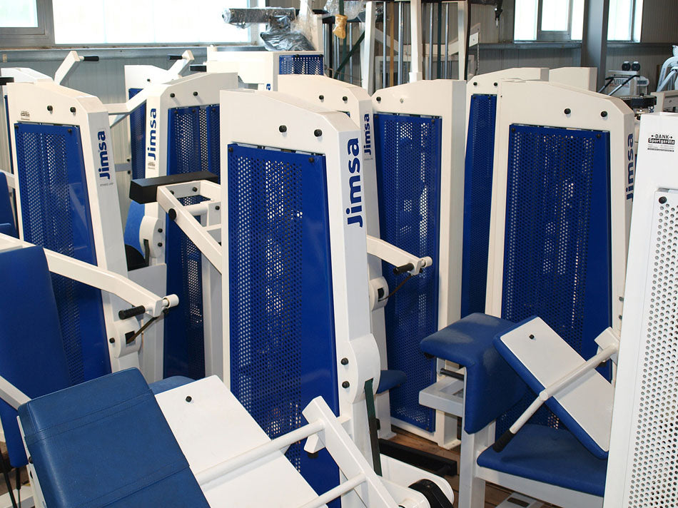 Jimsa Fitnessline- und Professionalline Kraftgerätepark, Fitnessstudio, Weiß, gebraucht
